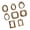 Set 2, variant on Yihuala Victorian Ornate Resin Small Antique Photo Frame Oval Rectangular Wall Hanging Display Table Picture Frame Home Decors