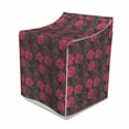 thumbnail image 1 of Floral Washer Cover, Ombre Style Flourishing Rose Blooms Valentines Anniversary Image, Washroom Decor with Dust Protection, 29" x 28" x 40", Charcoal Grey Magenta, by Ambesonne, 1 of 3