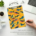 thumbnail image 3 of FORMRS Acrylic Clipboard with Low Profile Clip Standard A4 Letter Size, 12.5" x 9", Yellow Sardines Pattern, 3 of 8