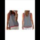 thumbnail image 3 of Camiseta Sin Mangas de Cuello Alto con Bloques de Color y Rayas Informales para Mujer, de Verano 2025, de Punto Holgado, de Corte Alto y Sin Mangas Rojo M, 3 of 6