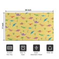 thumbnail image 5 of Yellow Dinosaurs Palms Pattern Door Rugs,Washable Non Slip Door Mats Indoor,Decorative Door Mats,Entry Mat Indoor for Entrance,Bedroom,Kitchen,Bathroom,17"x30", 5 of 6