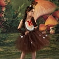 thumbnail image 5 of Rggeeun Toddler Adorable Reindeer Dress For Girls Holiday Party Tutu Skirt With Elegant Sleeves Boho Casual O-Neck Sundress, 5 of 8