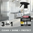 thumbnail image 2 of Stainless Steel Cleaner & Polish Kit, 3 Piece - Spray, Wipes Cloth, Anti-Fingerprint, Removes Grease, Water Spots, Streaks Residue, Polishing Safe for Appliances, Sinks Grills, 2 of 4