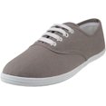 thumbnail image 3 of Shoes8teen Womens Canvas Shoes Lace up Sneakers 324 Grey 7, 3 of 5