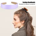 thumbnail image 3 of Diadema de ante para mujer Unique Bargains antideslizante morado 1 pulgada de ancho, 3 of 7
