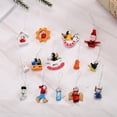 thumbnail image 3 of 48 unidades, clásico, árbol de navidad, ornamento colgante de jengibre, colgante, decoración para fiestas de Navidad, decoración para Hugo Árboles colgando santa, 3 of 10