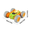 thumbnail image 3 of Xecvkr High-Speed Mini Double-Sided Stunt Rc Car 360 Rotating Flip LED Lights USB Rechargeable 3.7v 500mah Remote Control Stunt Drift Climbing Off-Road Toy 8.26x5.9x2.95in, 3 of 6