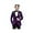 Purple, variant on Wehilion Boys Suit Formal Tuxedo Suits for Boys Wedding Ring Bear Outfit 3 Pieces Kids Tuxedo Blazer Vest Pants