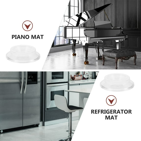 OUNONA 4PCS Piano Caster Cups Hardwood Floor Protectors for Upright Piano Non Slip Furniture Leg Floor Protectors