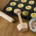 thumbnail image 5 of Tyeign Wooden Tart Tamper Double-Sided Pie Crust Shaper, Baker’S Tool for Pressing Dough, Spices, Nuts, And Biscuits, Dishwasher Safe And Natural Material, 1 × Egg Tart Tool, 5 of 9