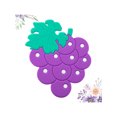 thumbnail image 1 of Cartoon Pad 2Pcs Heat Insulated Pad Creative Placemat Table Mat Silicone Mat Pot Holder Cushion Purple (Grape), 1 of 6