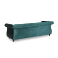 thumbnail image 6 of Miekor Furniture Plush 3-Seater Sofa, Teal, Velvet B5A1978, 6 of 9