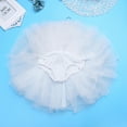 thumbnail image 6 of Sholeno Kids Girls Ballet Dance Outfits Camisole Mesh Tutu Princess Dress with Gloves Hair Clip Set White 16, 6 of 7