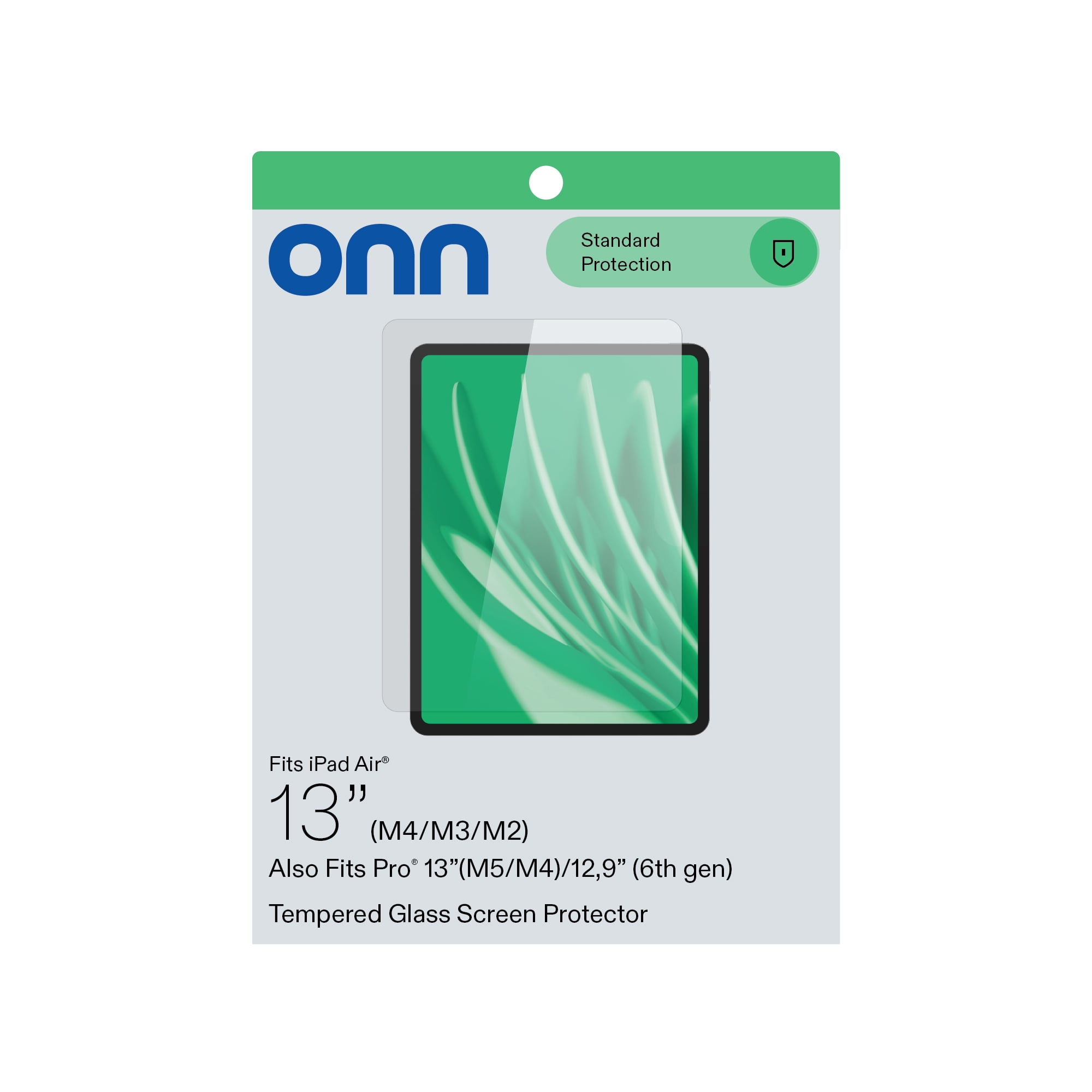 (3 pack) onn Glass Screen Protector for iPad Air 13" (M4, M3, M2) / iPad Pro 13" (M5, M4) / iPad Pro 12.9"