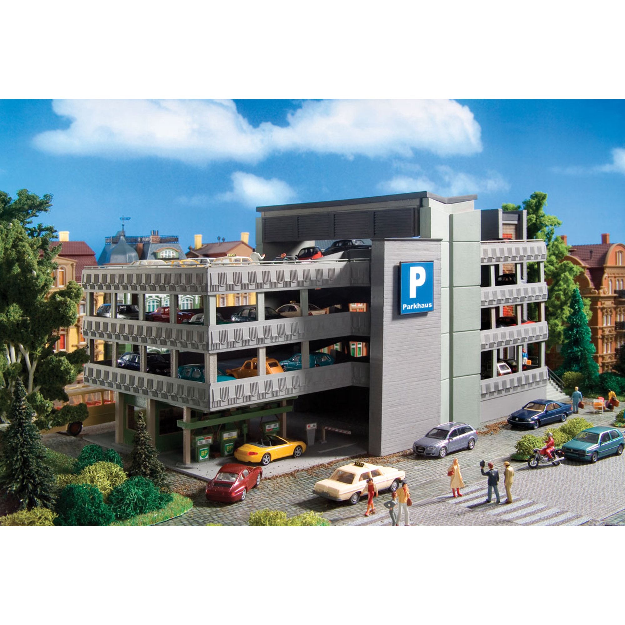 Vollmer Parking Garage Kit HO Scale Model Railroad Building, 45 OFF