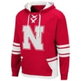 thumbnail image 2 of Men's Colosseum Scarlet Nebraska Huskers Lace Up 3.0 Pullover Hoodie, 2 of 3