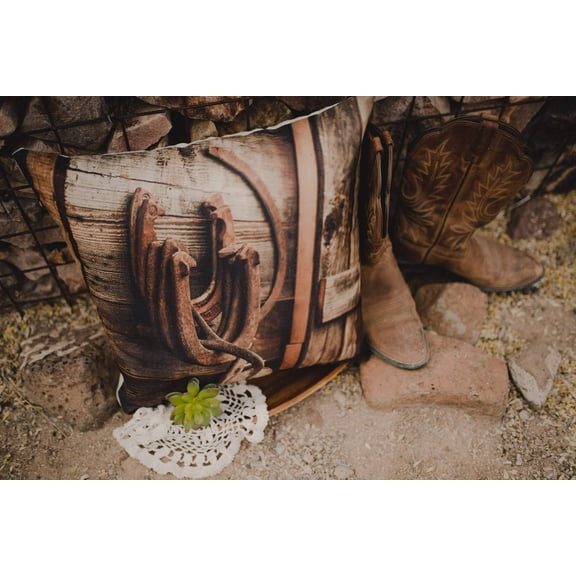 Horseshoes | Pillow Cover | Throw Pillow | Horse Lover Gift | Home Decor | Farmhouse Decor | Cowboy | Aesthetic Room decor | Country Decor
