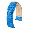 thumbnail image 3 of Hirsch Rainbow Bonded Leather Watch Strap - Royal Blue - M - 18mm - Gold Buckle, 3 of 8