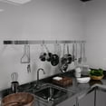 thumbnail image 5 of 72 in. Wall-Mounted Stainless Steel Single-Line Pot Rack, 5 of 7