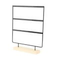 thumbnail image 5 of Earring Storage Display Rack 66Holes Modern Durable for Bathroom Shop Vanity Black, 5 of 9