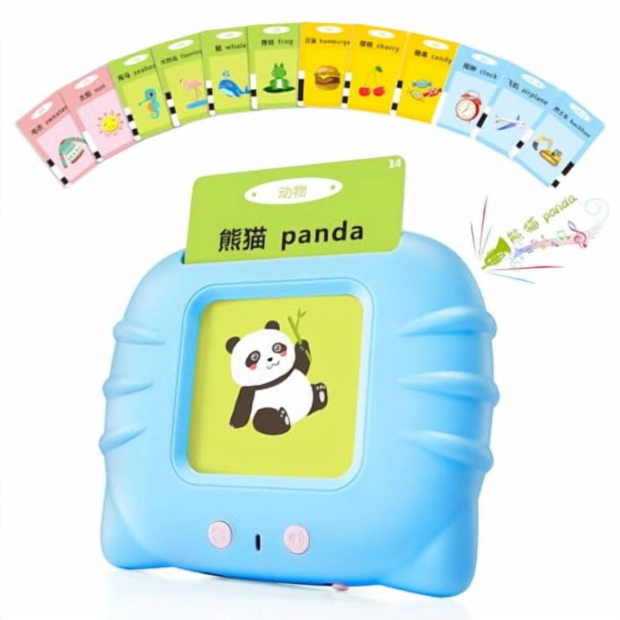 Chinese & English Bilingual Talking Flash Cards for Toddler/Beginning - Learning Educational Toy to Learn Chinese/English Talking Flash Cards for Ages 2+