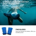thumbnail image 6 of Sipeihong Blue Short Training Fins for Swimming/Diving/Snorkeling, 6 of 10