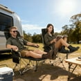 thumbnail image 2 of Outsunny Set of 2 Reclining Camping Chair, Folding Camp Chair, Black, 2 of 10