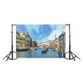 thumbnail image 3 of ABPHOTO 7x5ft Photography Backdrop Gondola at the Rialto Bridge in Venice Landmark City Landscape Photo Background Backdrops, 3 of 4