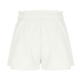 thumbnail image 5 of Lenpel Flowy Shorts for Women Summer Ruffle Elastic High Waisted Pleated Wide Leg Boho Casual Shorts Beach Vacation Clothes, 5 of 7
