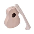 thumbnail image 3 of 21 Inches Unfinished DIY Ukulele Ukelele Uke Kit Basswood Body & Neck Plastic Fingerboard & Bridge Nylon String for Ukulele Lovers, 3 of 5