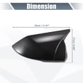 thumbnail image 3 of Unique Bargains 1 Pair Car Rear View Mirror Cover Cap Overlay Black Carbon Fiber Pattern for Hyundai Elantra 2021-2023, 3 of 6