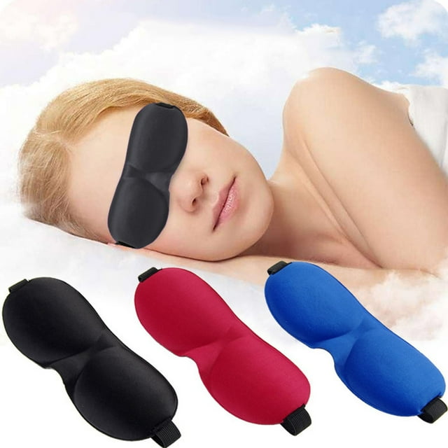 Safeglitz 3 Pcs Masques pour les Yeux Respirants pour le Sommeil - Lunettes Protectrices d'Ombrage pour un Sommeil Réparateur