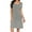 Gray, variant on Shine Up Nightgowns for Women Button Down Pajamas Dress Short Sleeve Scoop Neck Sleepwear