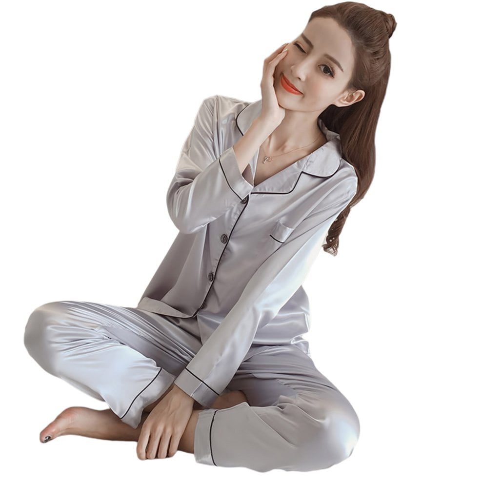 Details about   Japanese Womens Pajamas Home Nightwear Doll Collar Pyjamas Set Sleepwear Autumn