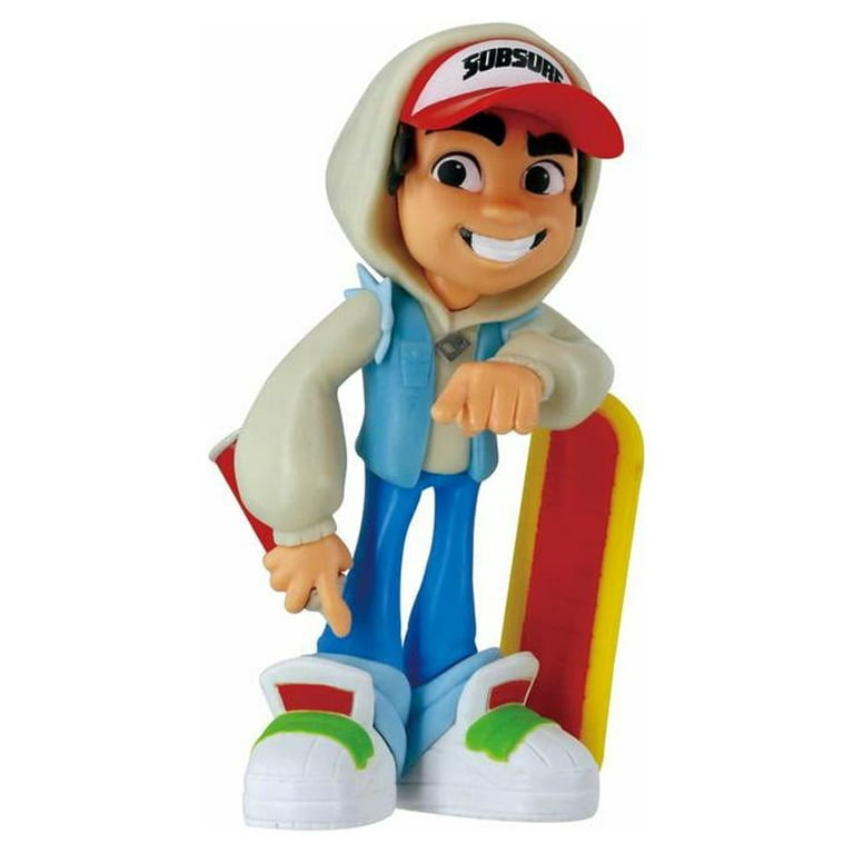 2 New Subway Surfers Spray Crew 4 Figures - Jake & Tricky Cans