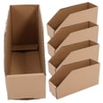 thumbnail image 6 of Hemoton 5pcs Corrugated Cardboard Bins Convenient To Use Topper Opening Storage Boxes Parts Organizing Bins For Storage And Moving, 6 of 8