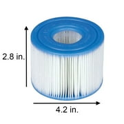INTEX PureSpa Plus Inflatable Bubble Jet Spa & Replacement Filters (8 Pack)