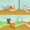 thumbnail image 5 of Puerta para perro, ventana, puerta redonda con solapa transparente, con cerradura de 4 vías y kit de revestimiento para gato, cachorro, perrito, se adapta mejor a la ventana del perro, 5 of 5