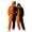 A36 Orange, variant on FASHOFT Onesie Adult Halloween for Men Women Flannel Halloween Pumpkin Hooded Jumpsuit for Cosplay Party Dress up Orange L