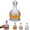 Style1, variant on 360 Rotating Whiskey Decanter, Liquor Decanter, 1250ml Rotatable Glass Decanters with Stopper, Unique Wine Aerator for Bar Party Anniversary Banquet, Whiskey Decanters Gifts for Men Women