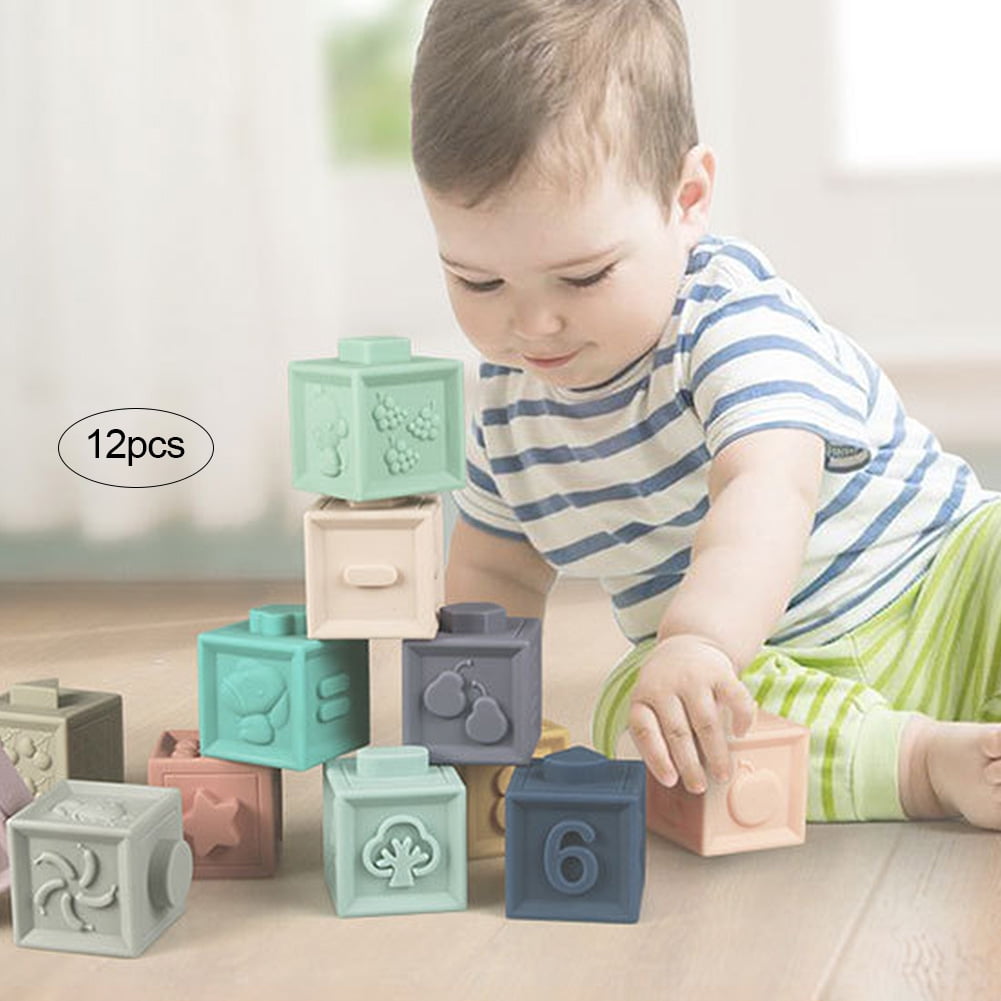 silicone baby blocks