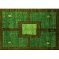 thumbnail image 1 of Ahgly Company Indoor Rectangle Abstract Green Modern Area Rugs, 7' x 9', 1 of 4