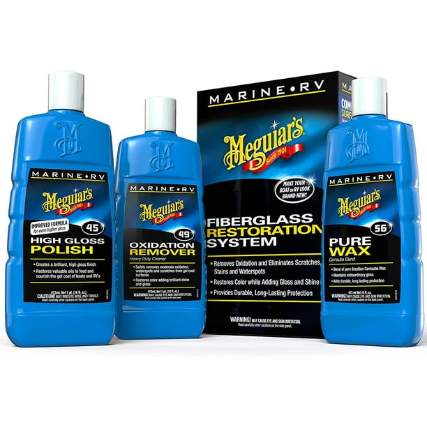 Meguiar's Marine/RV Fiberglass Restoration System, Boat Fiberglass