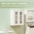 thumbnail image 2 of RUNROTOO Miniature Cabinet Model White Synthetic Material 1Set, 2 of 8