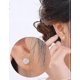 thumbnail image 2 of Pendientes de plata con forma de bola de discoteca de cristal pavé de 8 mm para mujer, inspirados en Shamballa., 2 of 4