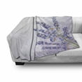 thumbnail image 3 of Lavender Soft Flannel Fleece Blanket, Little Posy of Medicinal Herb Fresh Plant of Purple Flower Spa Aromatheraphy Organic, Cozy Plush for Indoor and Outdoor Use, 50" x 70", Lavender, by Ambesonne, 3 of 6