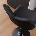 thumbnail image 6 of YOUNIKE Faux Leather Upholstered Bar stools Set of 2, Adjustable Swivel Bar Chair, Counter Height Chairs with Back and Footrest, Black, 6 of 13
