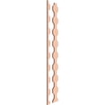 thumbnail image 3 of Ekena Millwork 47"H x 3/8"T Pontiac Adjustable Wood Decorative Slat Wall Panel Kit, Alder (contains 16 Slats + 1 Straight Edge Starter Slat), 3 of 16