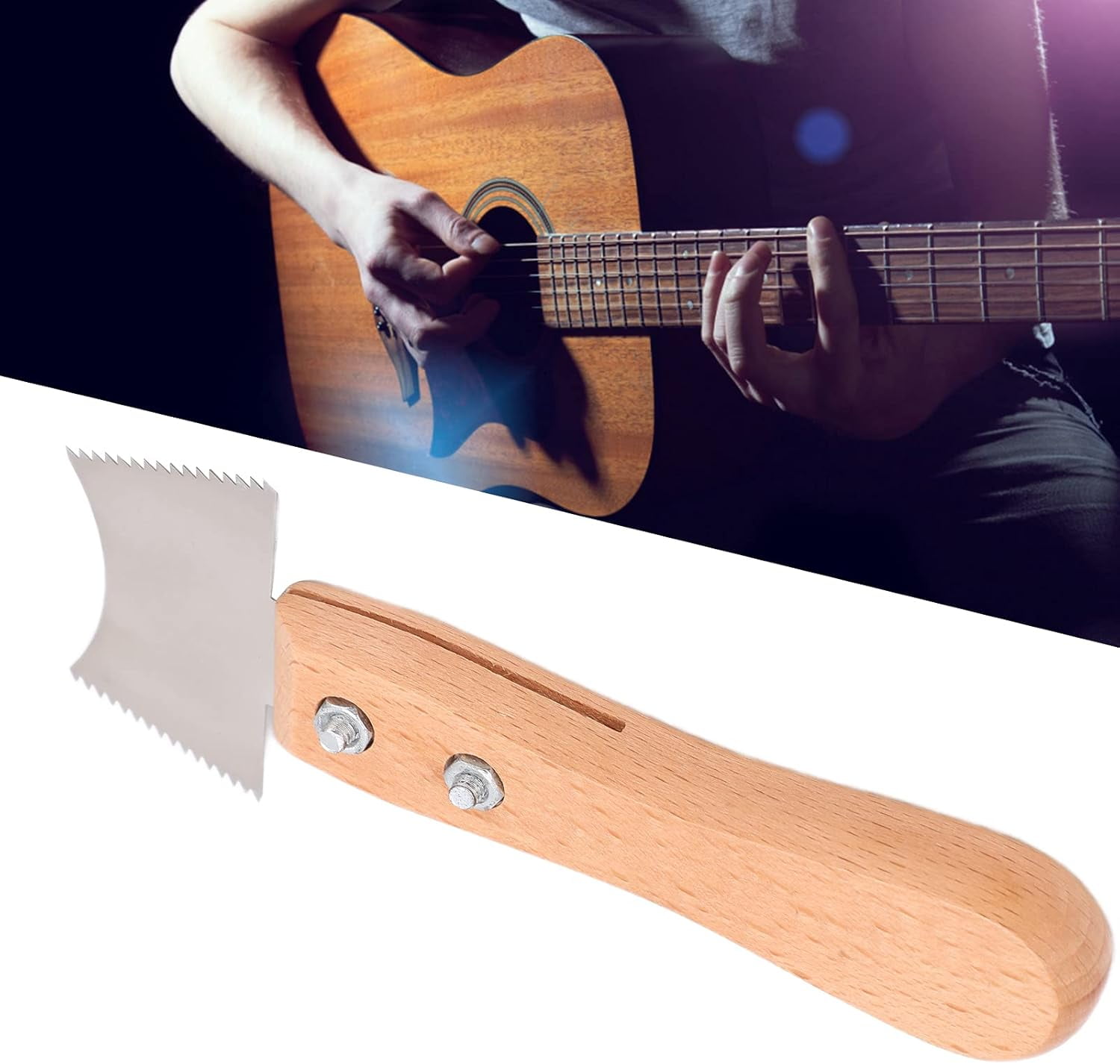 ABCISI Wooden Guitars Frets Knife, Lightweight Convenient Guitar Slot Saw Blade for Music Instrument for Cleaning, Luthier Tools (M02835)