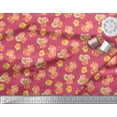 thumbnail image 3 of Soimoi Pink Cotton Poplin Fabric Grandiflora Roses Floral Print Sewing Fabric Yard 42 Inch Wide, 3 of 3